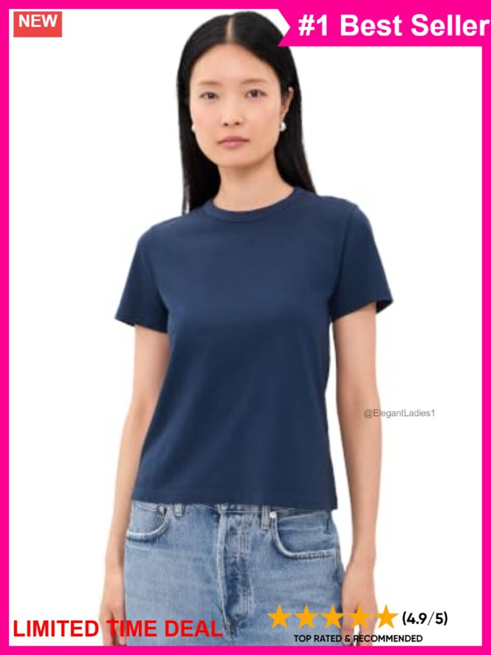 Madewell Perfect Crewneck Tee in Allday Jersey – Lightweight Stretch Jersey